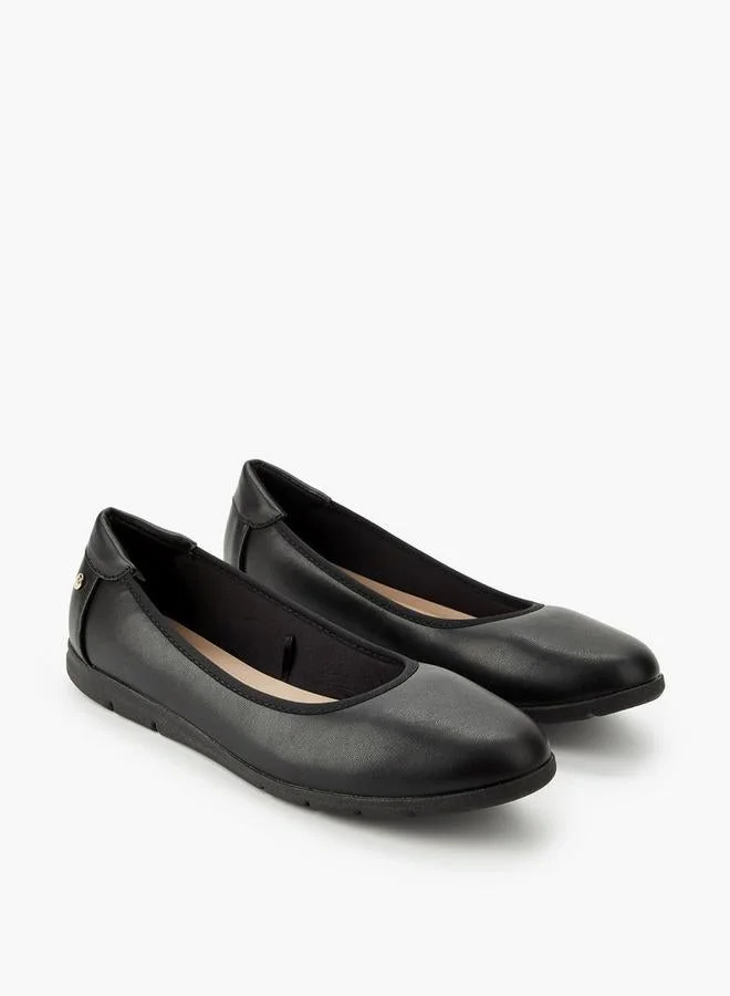 Flora Bella By Shoexpress BLACK Slip-On School Ballerina Shoes for Women | Best Price UAE