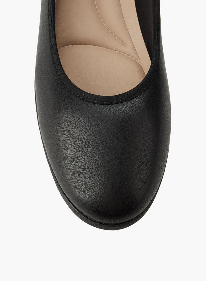 Flora Bella By Shoexpress BLACK Slip-On School Ballerina Shoes for Women | Best Price UAE