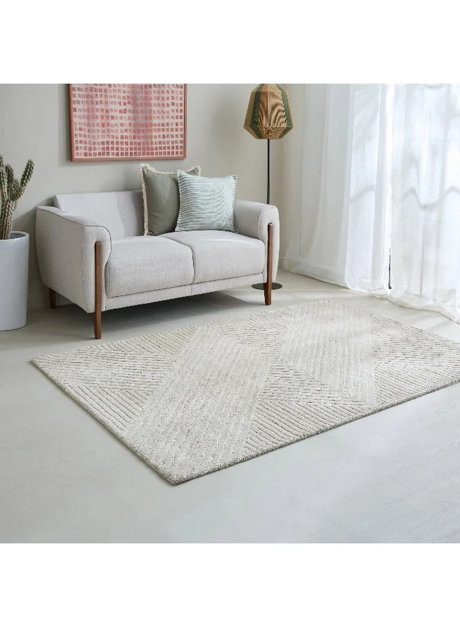 Home Box Kasbah Annie Shaped Handtufted Wool Rug - 170X170 Cm