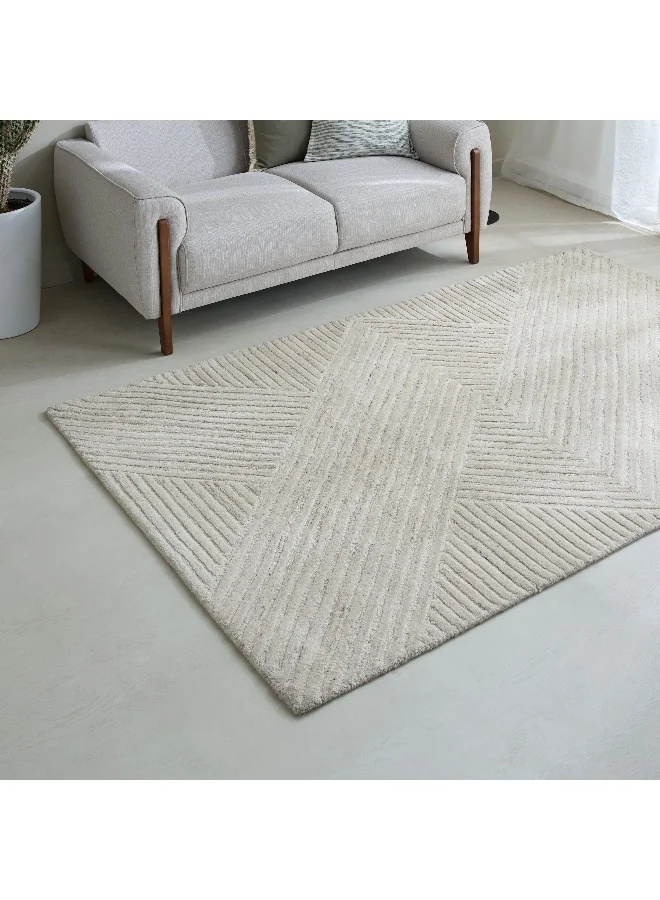Home Box Kasbah Annie Shaped Handtufted Wool Rug - 170X170 Cm