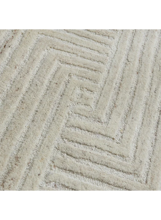 Home Box Kasbah Annie Shaped Handtufted Wool Rug - 170X170 Cm