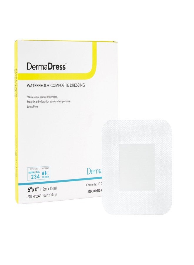 Dermarite Industries Derma Dress Pad, 6x6 (4x4, 10 Count - Image 1