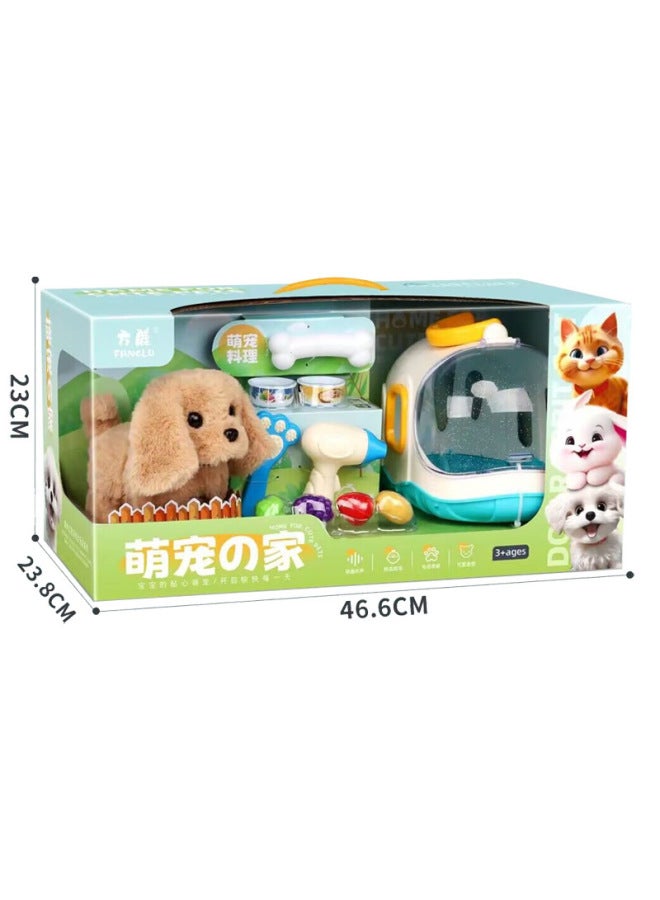 Play House Electric Walking Sound Plush Rabbit Cat Dog Parent-child Interaction Portable Pet Basket Toy Boxed-Color:070c, 16 Boxes In 1 Box  - Image 3