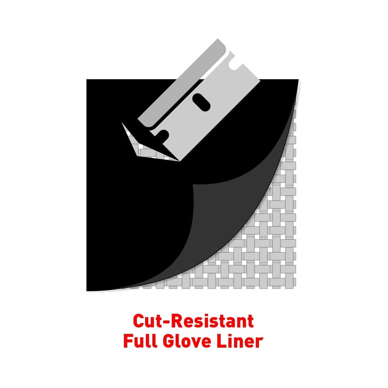 هاتش Hatch FM2000 قطع قفاز مقاومة مع Honeywell Spectra Black X-Large - Image 5