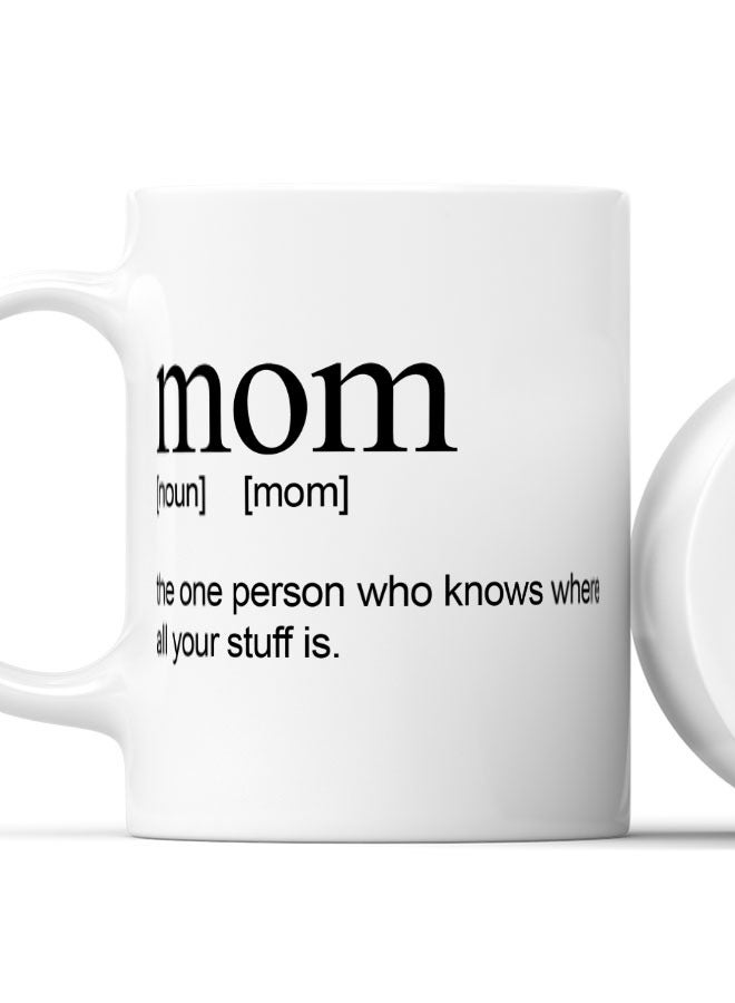 LIT Coffee Mug Funny Mom Quote White Mug Mother's Day Gifts Funny Mother Definition - Image 2