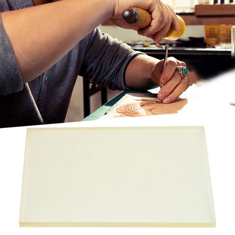 TOPINCN Leather Craft Punching Pad, Leather Craft Rubber Mute Board Table Protector Mat Punching Hammer Pad for Cutting Hole Punch Stamping Tool Craft DIY, 7.87X5.91X0.31inch - Image 3