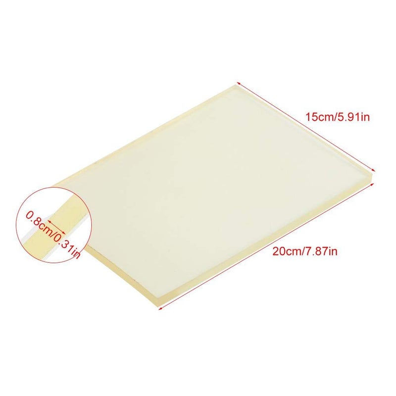 TOPINCN Leather Craft Punching Pad, Leather Craft Rubber Mute Board Table Protector Mat Punching Hammer Pad for Cutting Hole Punch Stamping Tool Craft DIY, 7.87X5.91X0.31inch - Image 4