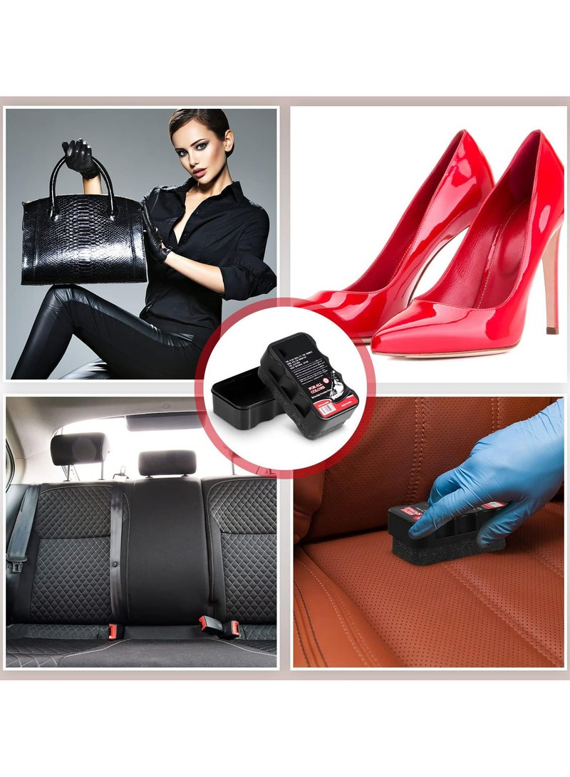 CMGTYYD Shoe Shine Sponge, 6 Pcs 0.2 oz Black and neutral, Gives Instant Gloss for Boot Bags Jacket Purse Cleaning, Any Color - Image 5