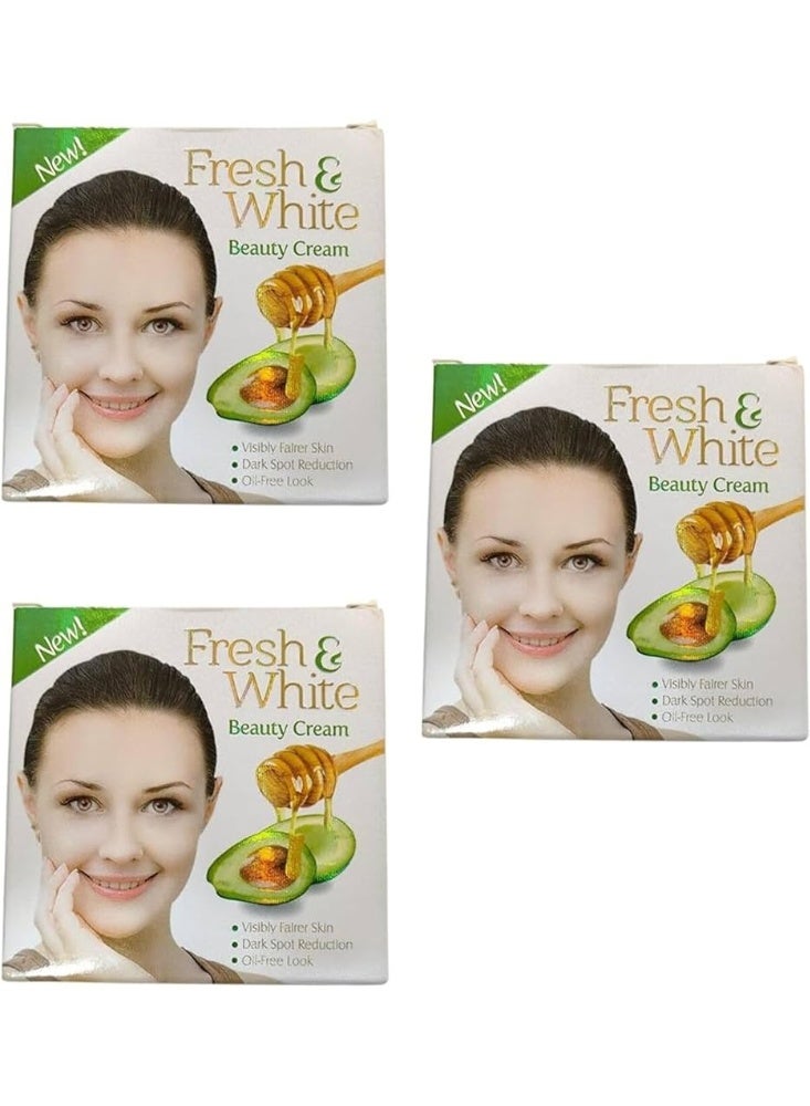 Fresh & White Beauty Cream Original 30g (Pack of 3)