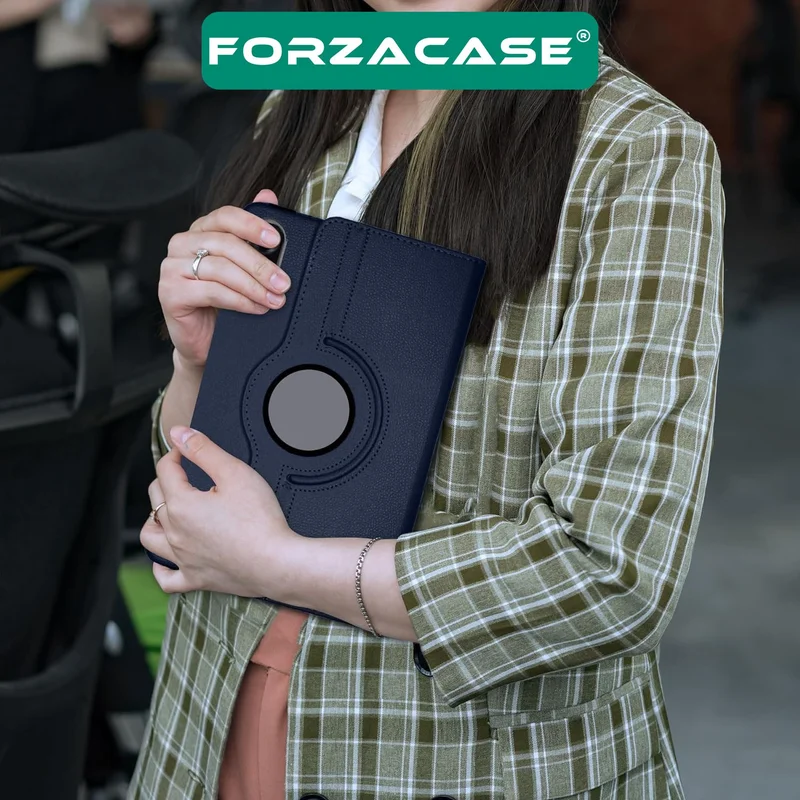 فورزاكاس Compatible with Honor Pad X9 11.5 360 Degree Rotating Stand Case + Tempered Unbreakable Glass FC012