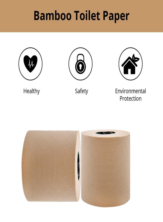Biogreen Bamboo 2-Ply Toilet Paper Roll,100% Natural, Unbleached and Eco-Friendly Tissue Papers (Pack of 12 (235 Pulls Each)) - Image 2