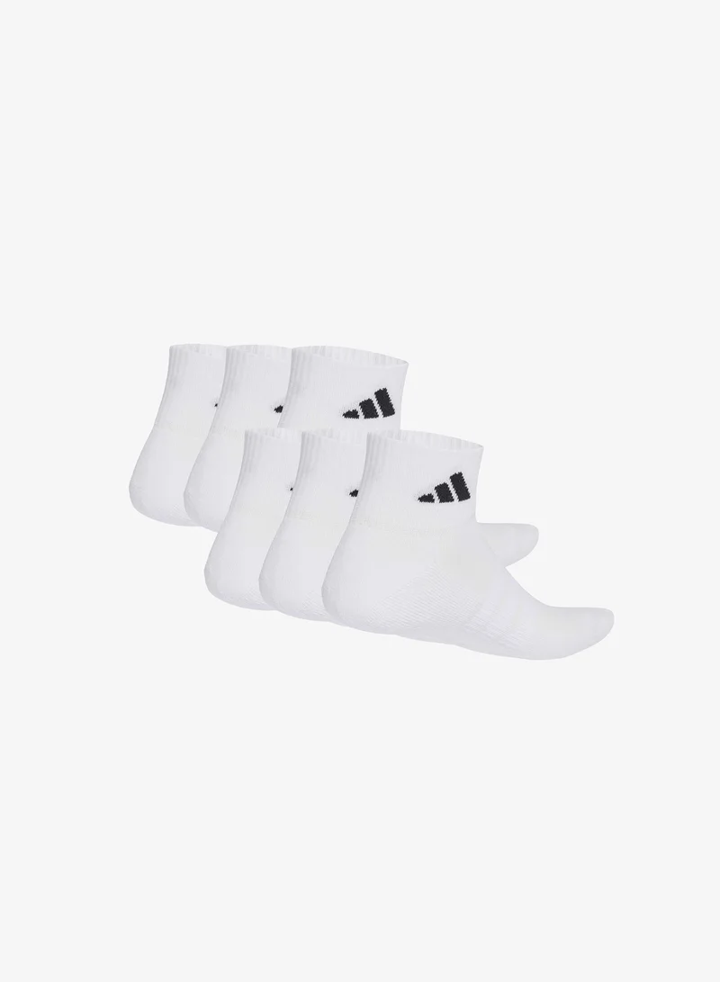 اديداس 6 Pack Cushioned Essentials Ankle Socks
