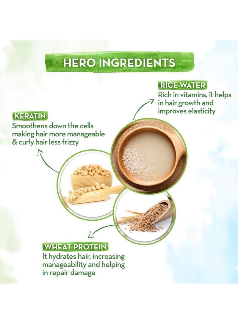 Mama Earth Rice Water Shampoo with Rice Water & Keratin For Damage Repair - 250 ml Reduces Split Ends | Prevents Breakage - Image 4