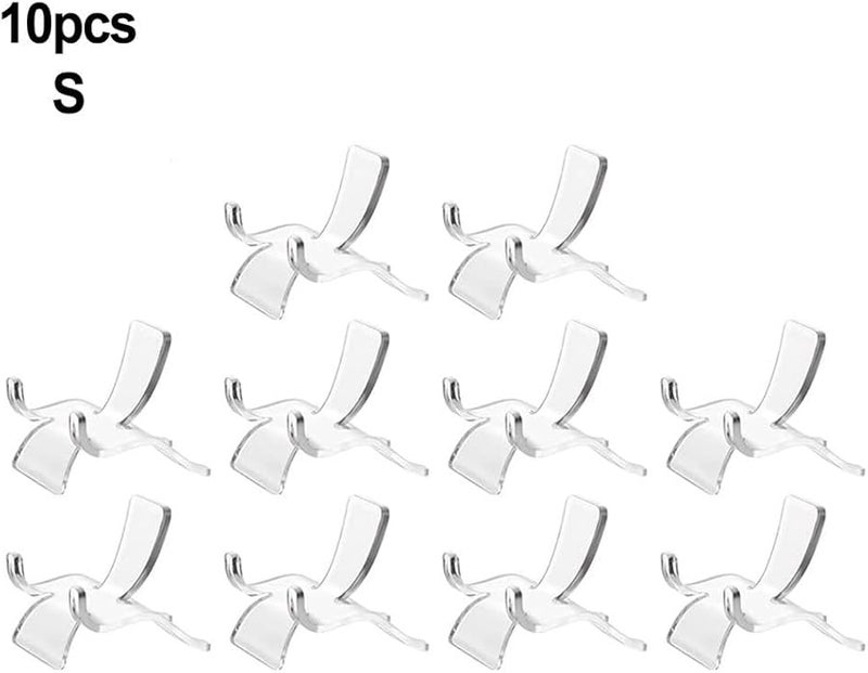 حامل عرض أكريليك شفاف لصخور الجيود والكريستال والمعادن والحفريات، 10 قطع - Image 4