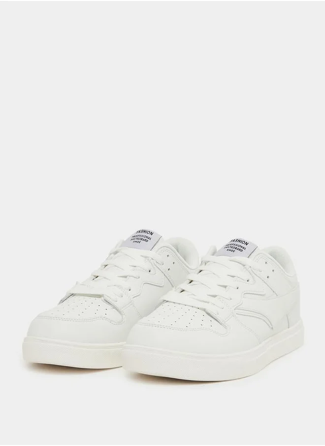 Styli Low Top Courtroom Lace Up Sneakers