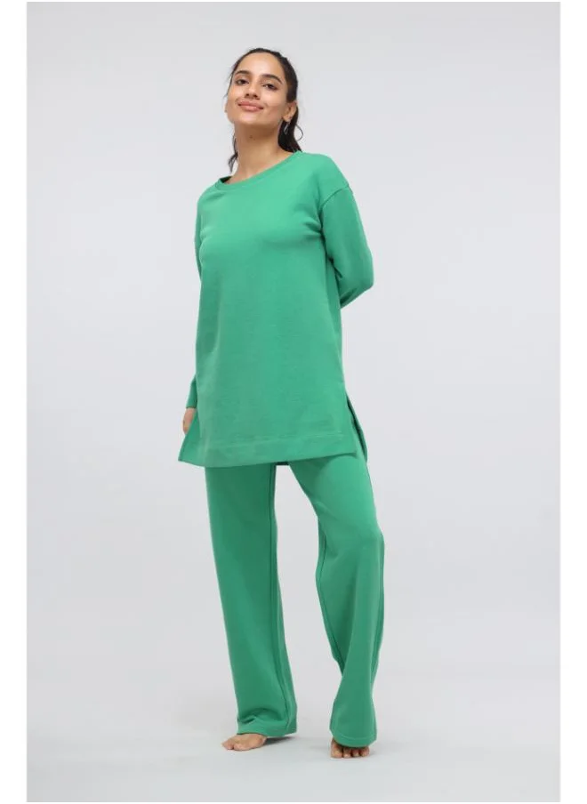 نسيسير Green Bee Cotton Terry Pullover Set
