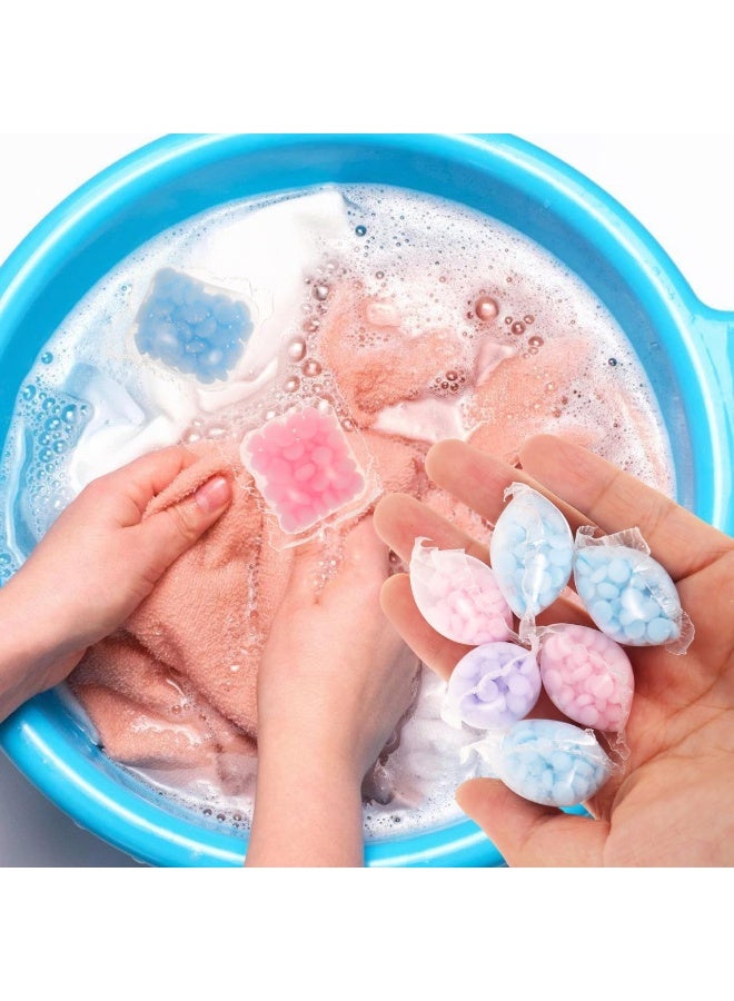50 Pcs Laundry Scent Booster Beads In-Wash Fragrance Booster Fabric Freshener Beads for Washer Long Lasting Fresh Scent Safe for All Fabrics Easy to Use Dissolves Completely Suitable for Daily Laundry All Washing Machines - Image 3