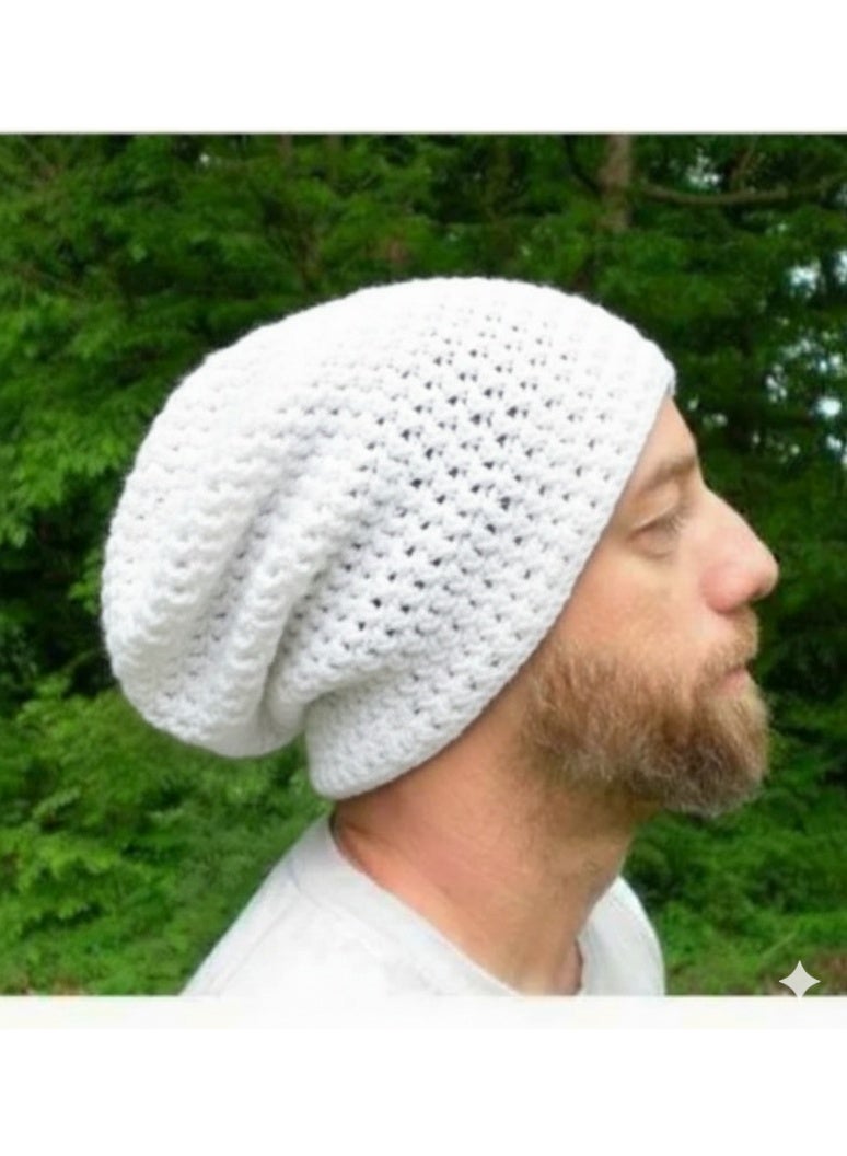 Men's handmade winter ice cap