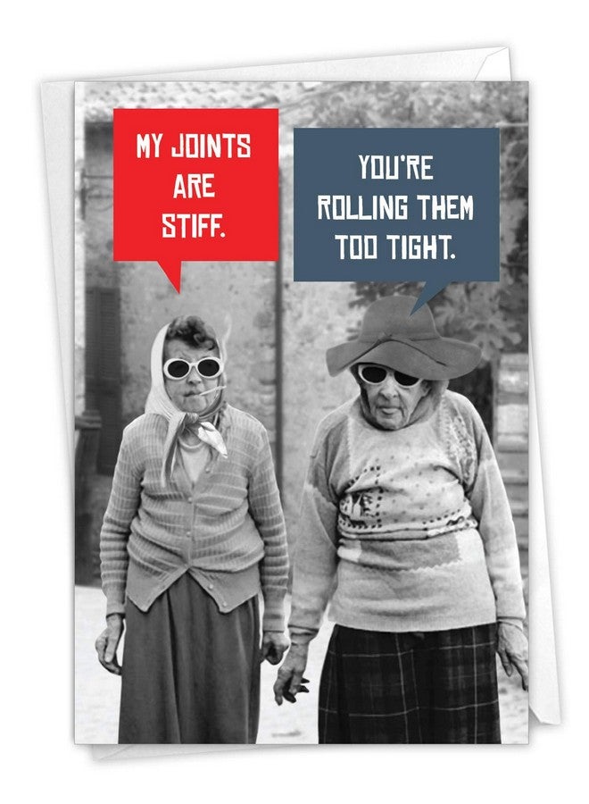 NobleWorks - Hilarious Birthday Greeting Card with 5 x 7 Inch Envelope (1 Card) Bday Stiff Joints C5680BDG - Image 1