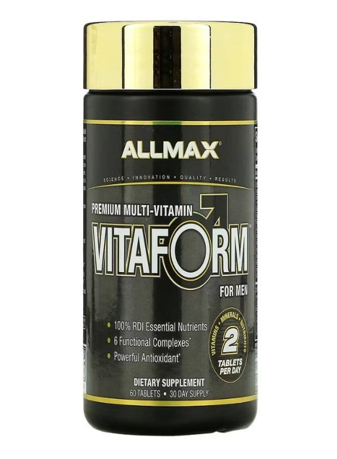 Allmax Vitaform Premium Multi Vitamin For Men 60 Tablets - Image 1