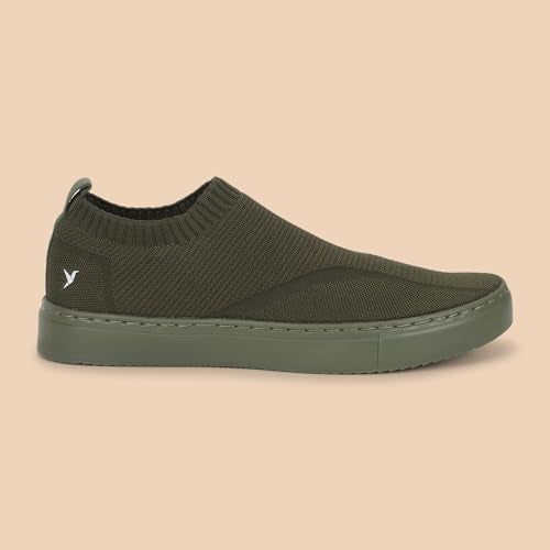 YOHO FreeStep spacious and casual slip on shoes | Comfortable for long hours of walking | Outperforms memory foam | Arch support Insole | Olive Green - UK 10 - Image 2