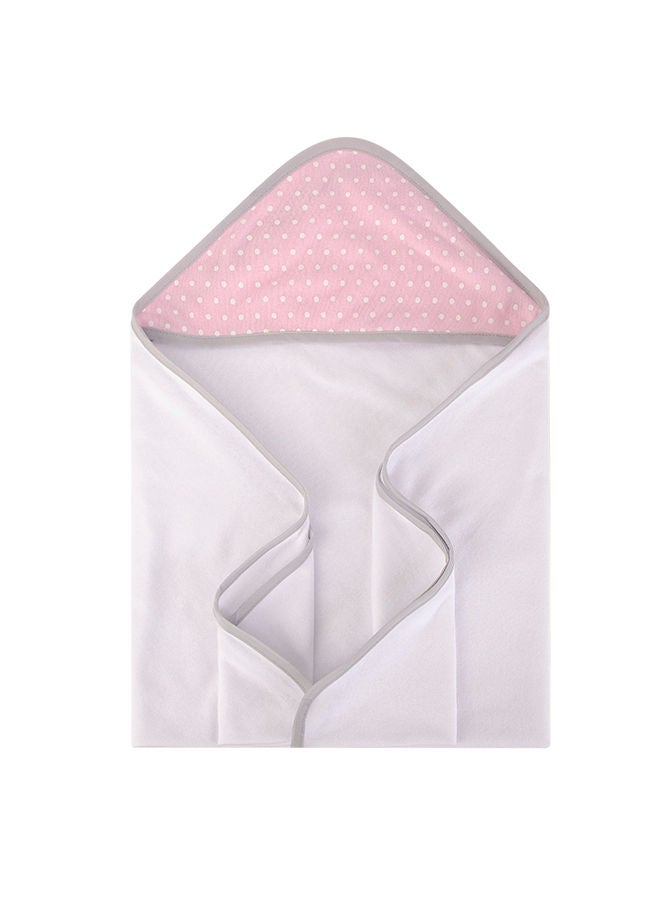 hudson baby Knit Terry Hooded Towel 3 Piece Floral Pretty Elephant - Image 5