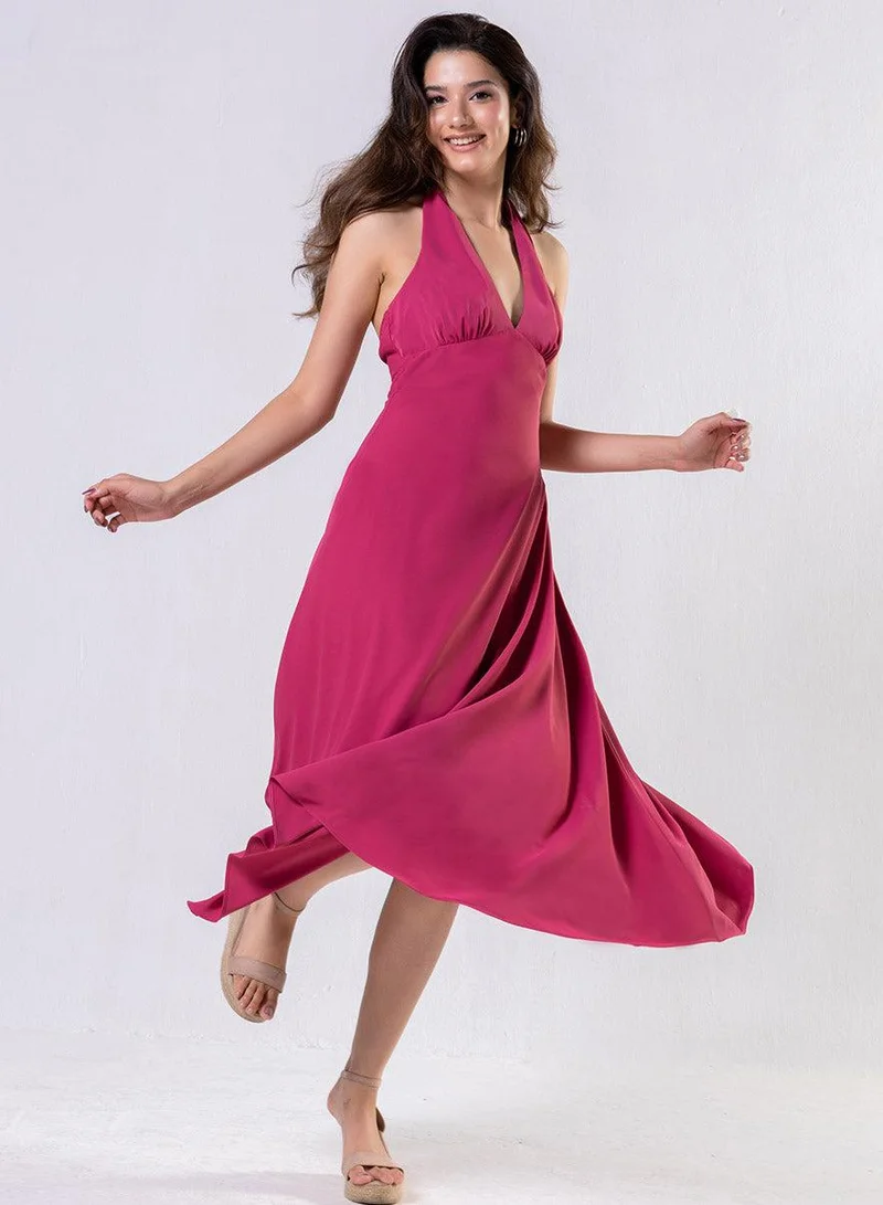 Zigzag  Sleeveless Empired Line Chiffon Dress for Women | Best Price UAE