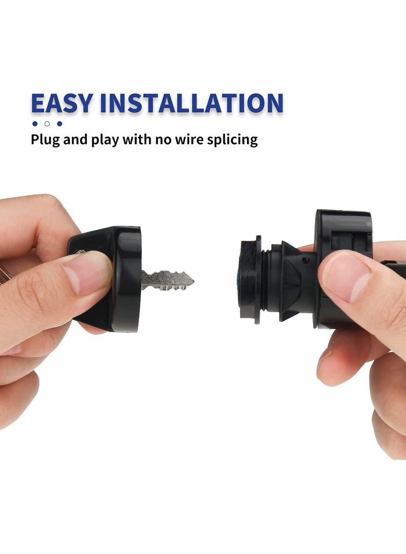 Lgnition Key Switch for Polaris Ranger 400 425 500 570 700 800 900 1000 RZR 570 800 900 1000 Sportsman 400 500 600 700 800 Replace 4011002 4012165 Off Run Start 6 Pin 3 Position - Image 5