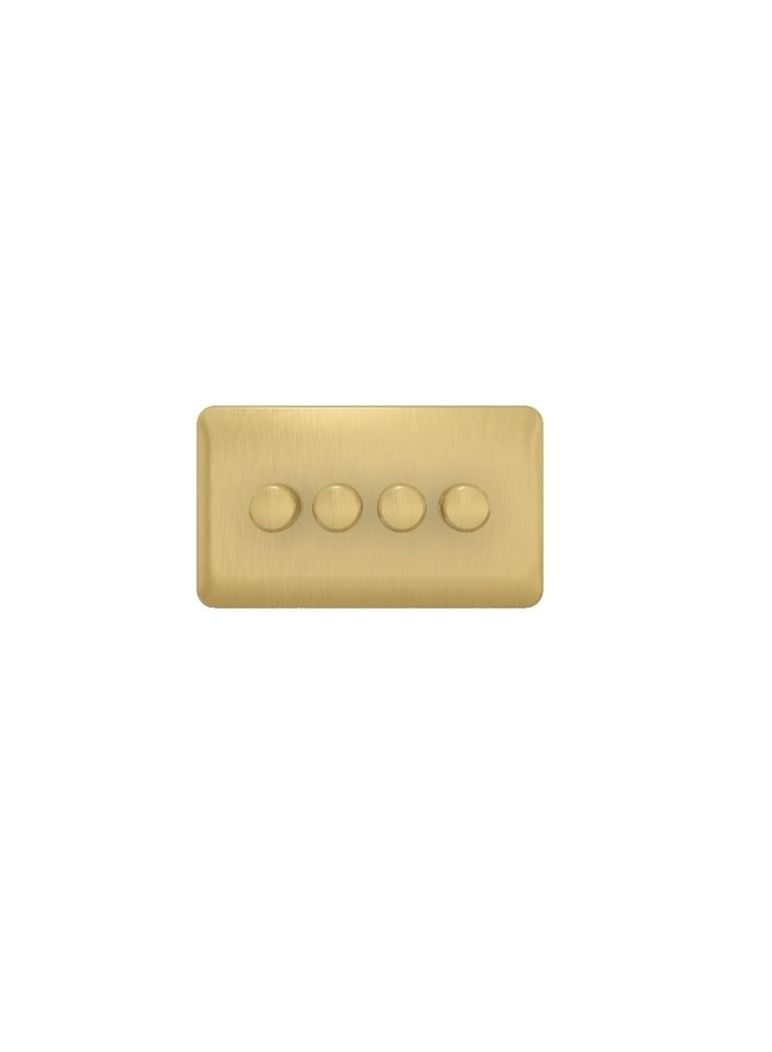 Schneider Electric Lisse GGBL6042CSBS Universal Dimmer Switches- 4 Gang 2 Way - 250W/VA Satin Brass - Image 3