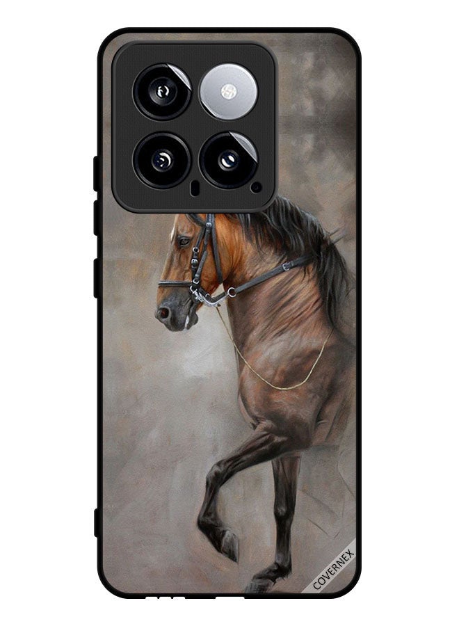 Covernex Protective Case Cover For Xiaomi 14 Vintage Picture Of Horse - Image 1
