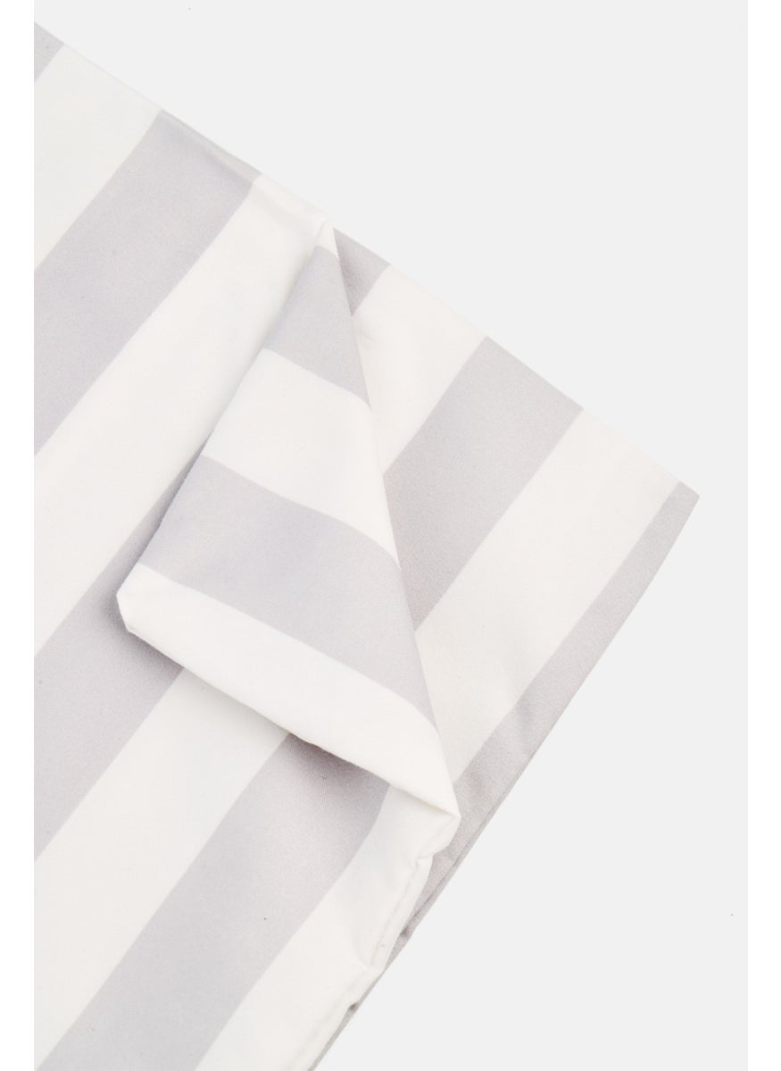 Bebe Home 2 Pieces Stripe Soft And Rich Flat Sheet With Pillow Case Set, Multicolor  - Image 3