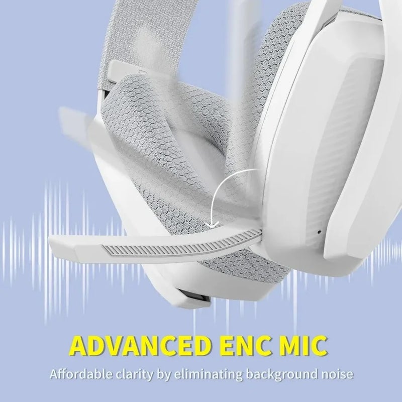 Binnune BW06 2.4GHz Bluetooth Gaming Headset with Mic for PS5 PS4 PC Mac Playstation Wireless Gaming Headphone with Microphone, Colour 0367988 - Image 3