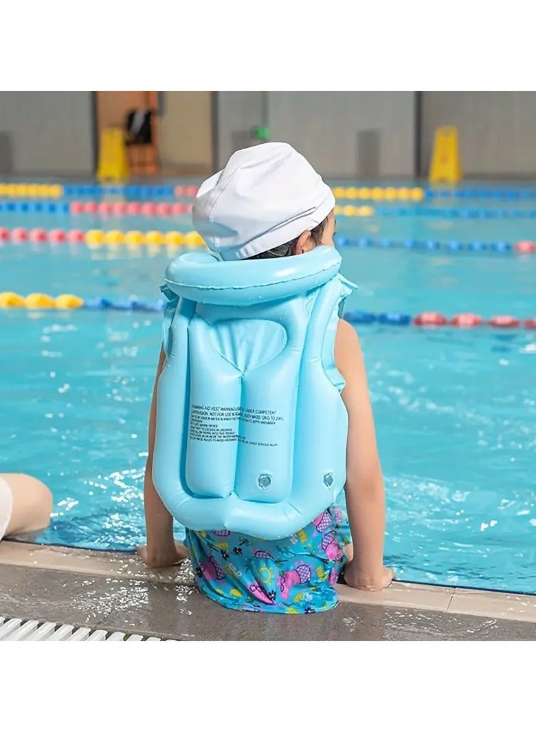 Goolsky 1pc Kids Floating Vest, Inflatable Swimming Life Jacket, For Swimming Training, Water Survival - Image 1