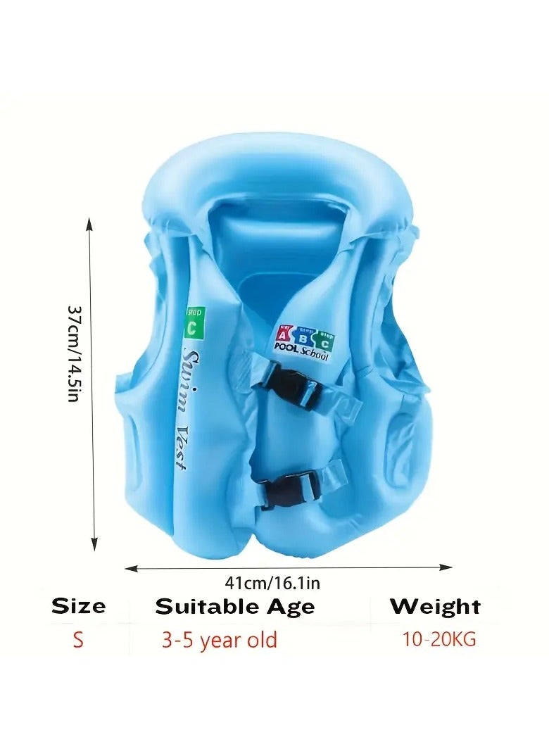 Goolsky 1pc Kids Floating Vest, Inflatable Swimming Life Jacket, For Swimming Training, Water Survival - Image 3