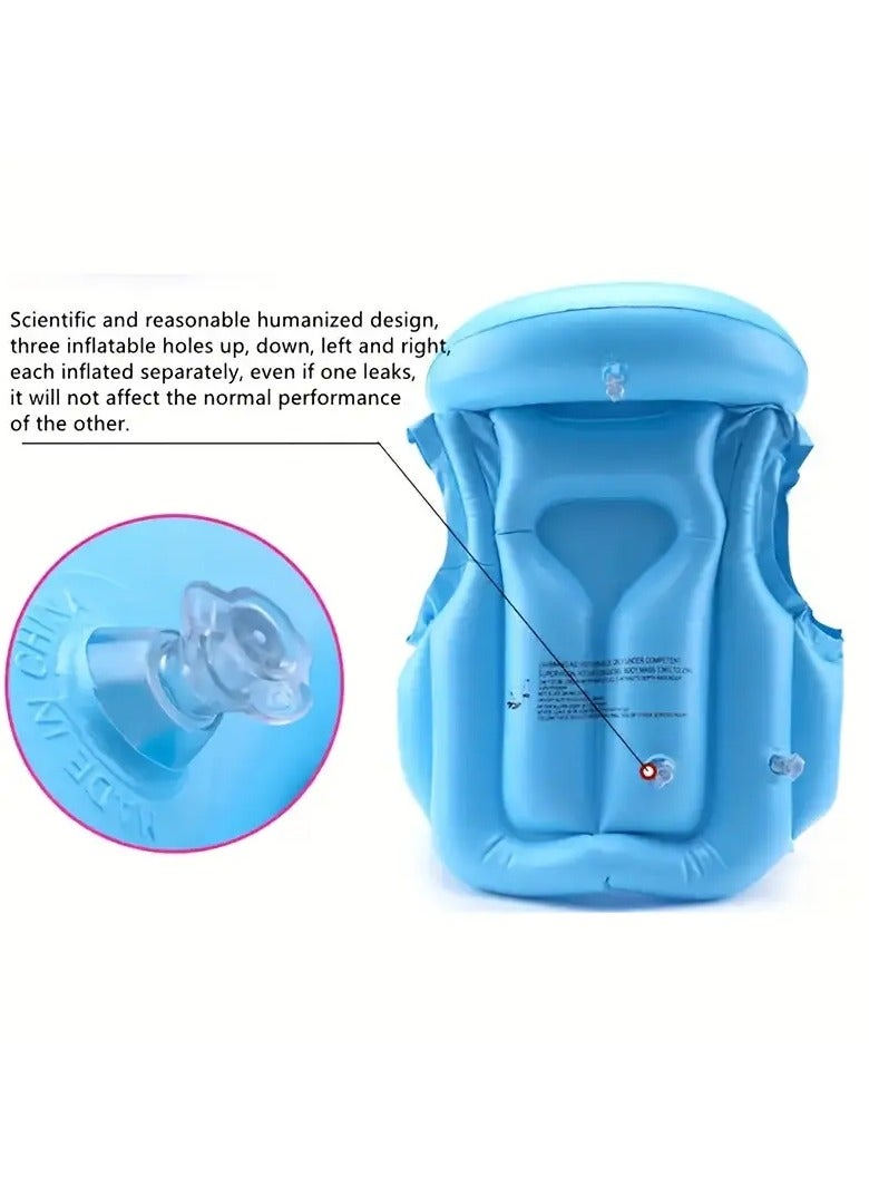 Goolsky 1pc Kids Floating Vest, Inflatable Swimming Life Jacket, For Swimming Training, Water Survival - Image 4