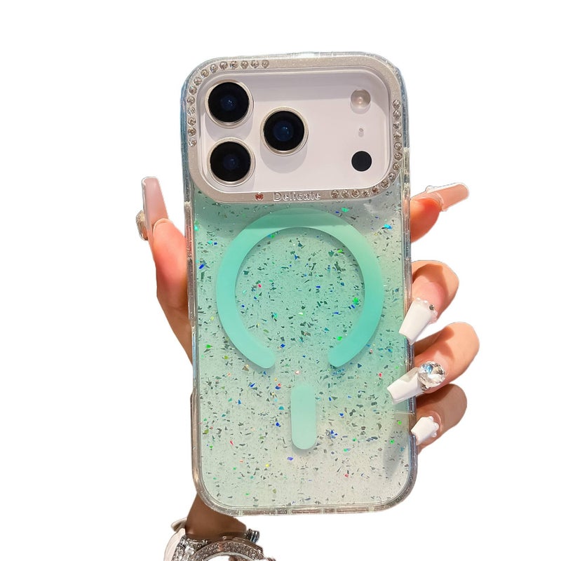 غطاء MagSafe | لـ iPhone 13 | Acrylic مغناطيس قوي | أخضر - Image 1