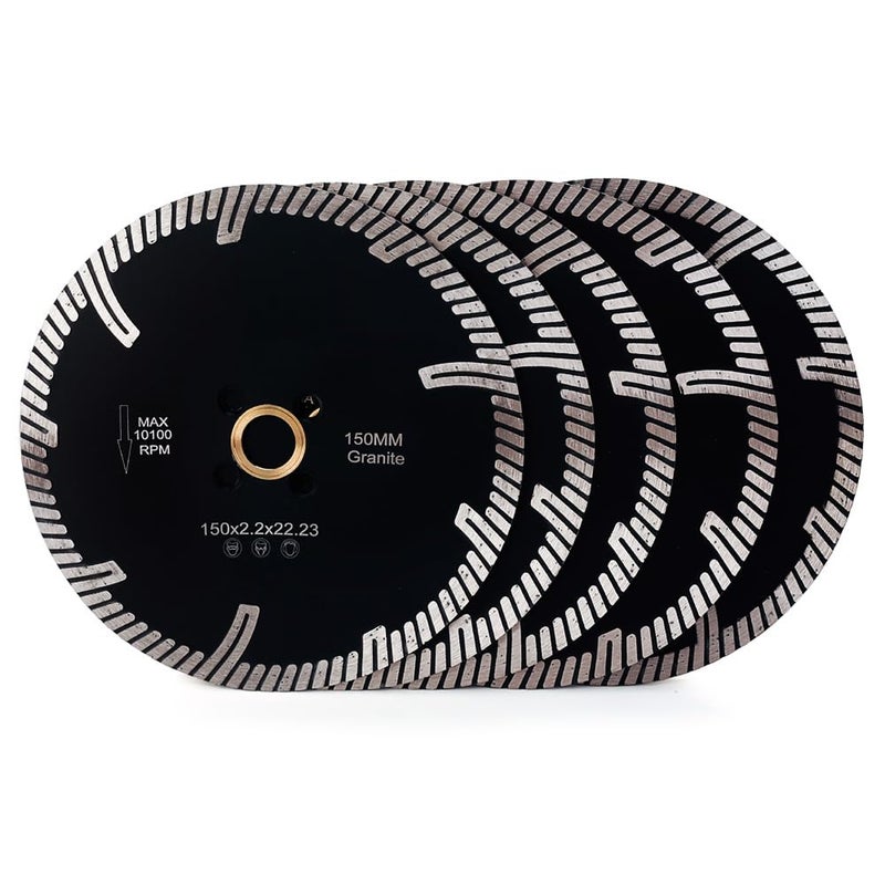 Casaverde 5Pcs/Lot Granite Blade 6" Diamonds Saw Blades for Granite - Image 2