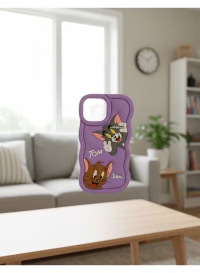Grace Case apple IPhone 16 Pro max - Tom and Jerry 3D Cartoon Phone Case for iPhone 16 Pro Max– Cute  Character Protective Cover - Image 2