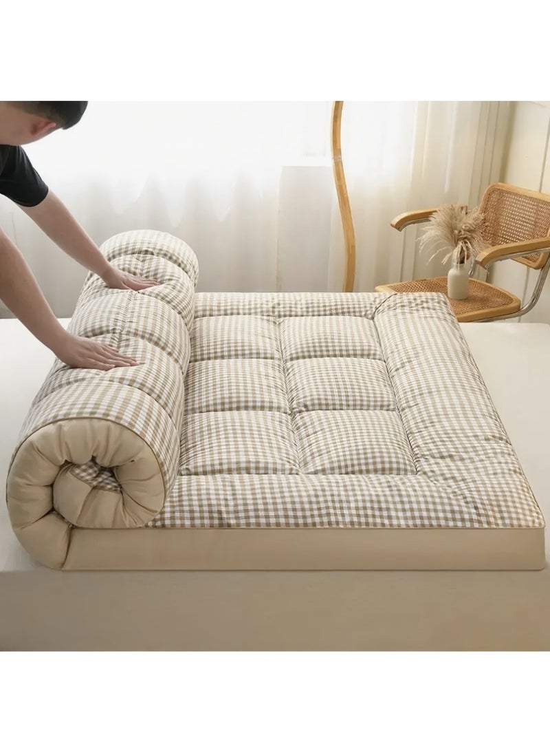 مراتب أرضية، مراتب محمولة قابلة للطي، مراتب تخييم، مراتب غرفة ضيوف، حصائر نوم تاتامي، نماذج مريحة لخريفي وشتوي، مناسبة لغرف النوم، الشقق، المهاجع - مجموعة متنوعة من الألوان، فردية، مزدوجة، كينغ، بحجم قياسي - Image 1