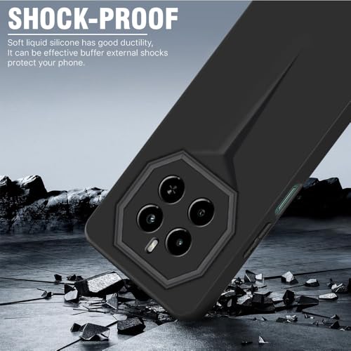 WOW IMAGINE Slim Back Cover for Realme Narzo 70 | Realme Narzo 70 Pro | Realme 12 Plus | P1 5G | Blade Series Ultra Thin Case | Camera Protection | Soft Matte Silicone Flexible Mobile Case - Black - Image 3