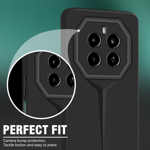 WOW IMAGINE Slim Back Cover for Realme Narzo 70 | Realme Narzo 70 Pro | Realme 12 Plus | P1 5G | Blade Series Ultra Thin Case | Camera Protection | Soft Matte Silicone Flexible Mobile Case - Black - Image 5