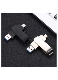Generic 256GB USB 3.2 Gen 1 Flash Drive, USB A and USB C Dual Drive 2 in 1 Thumb Drive Swivel Design Jump Drive Memory Stick for Android Device/Tablet/Laptop/PC/Phone (Black)  - Image 4