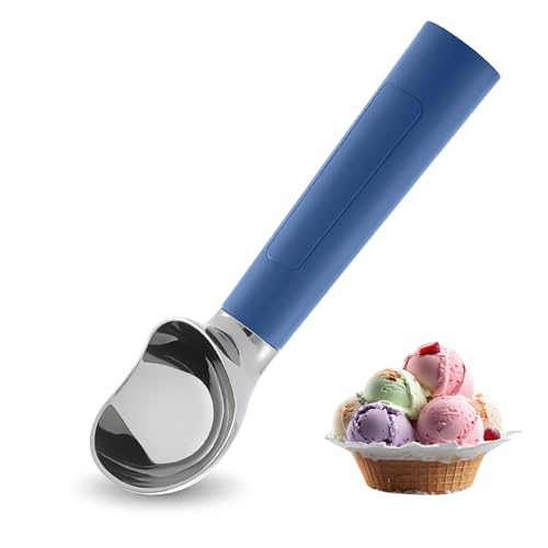 FrostJoy Heated Ice Cream Scoop Rechargeable, Electric Warming Ice Cream Scooper with LED Display, Heats to 158°F for Hard Ice Cream, Easy for Seniors & Kids, IP67 Waterproof (Blue, 2 oz) - Image 1
