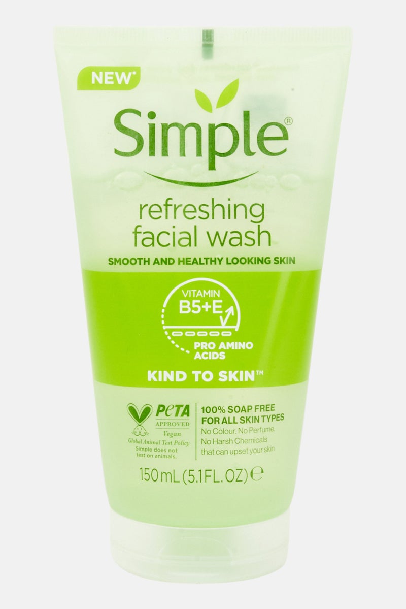 simple Refreshing Facial Wash 150ml - Image 1