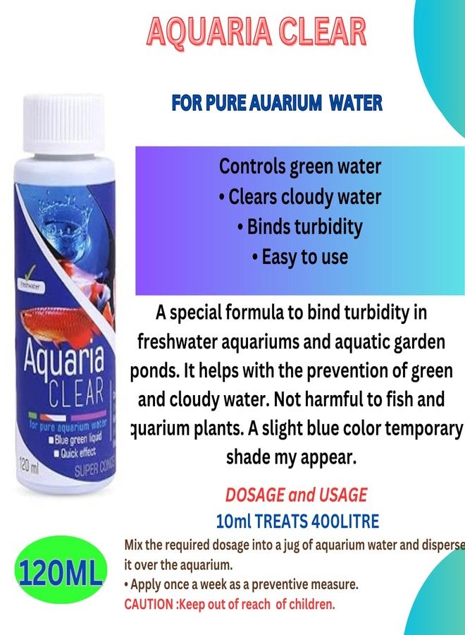KSH STORE متجر KSH - مجموعة أدوات بدء علاج الأسماك من Aquatic Remedies، تتضمن: Stress Heal 50 مل، Aquaria Clear 120 مل، Microlife S2 50 مل، 3 قطع - Image 3
