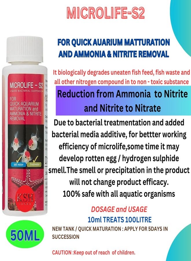 KSH STORE متجر KSH - مجموعة أدوات بدء علاج الأسماك من Aquatic Remedies، تتضمن: Stress Heal 50 مل، Aquaria Clear 120 مل، Microlife S2 50 مل، 3 قطع - Image 4