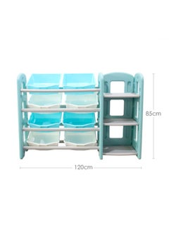FULL JOY 8 Toy Storage Bins Organizer with 3 Tier Corner Shelf  - Image 1