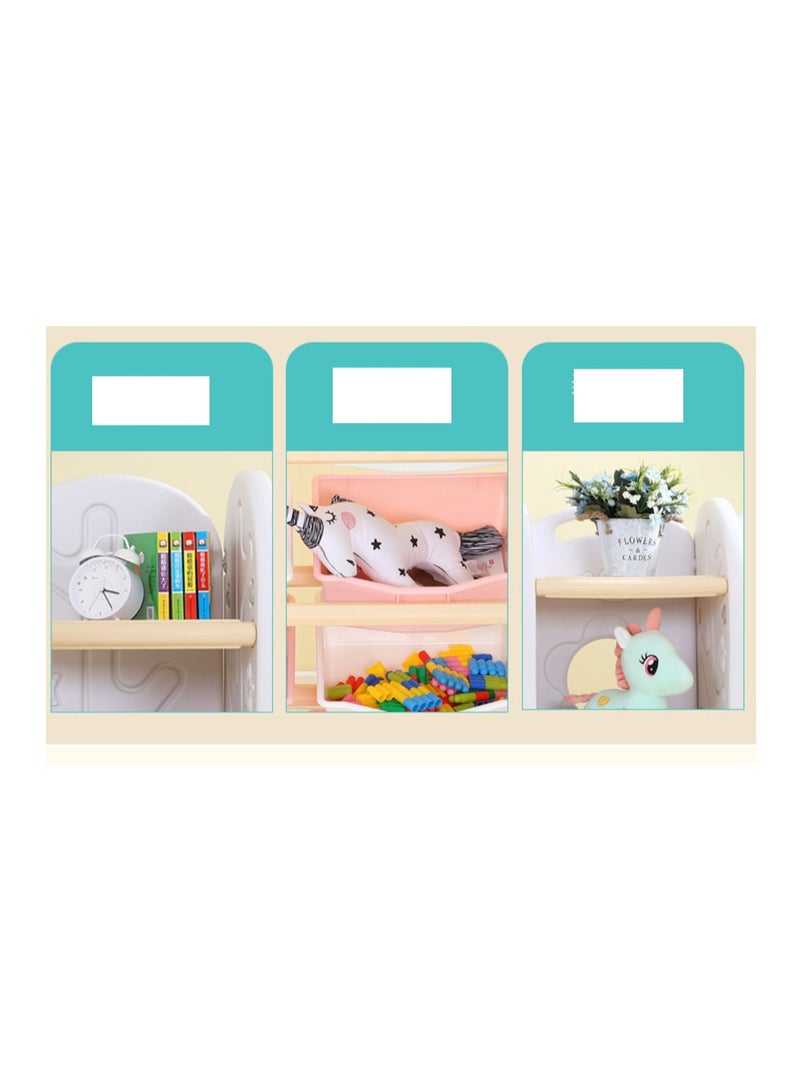 فول جوي منظم ألعاب  8 صناديق تخزين  مع رف زاوية من 3 طبقات - Image 3