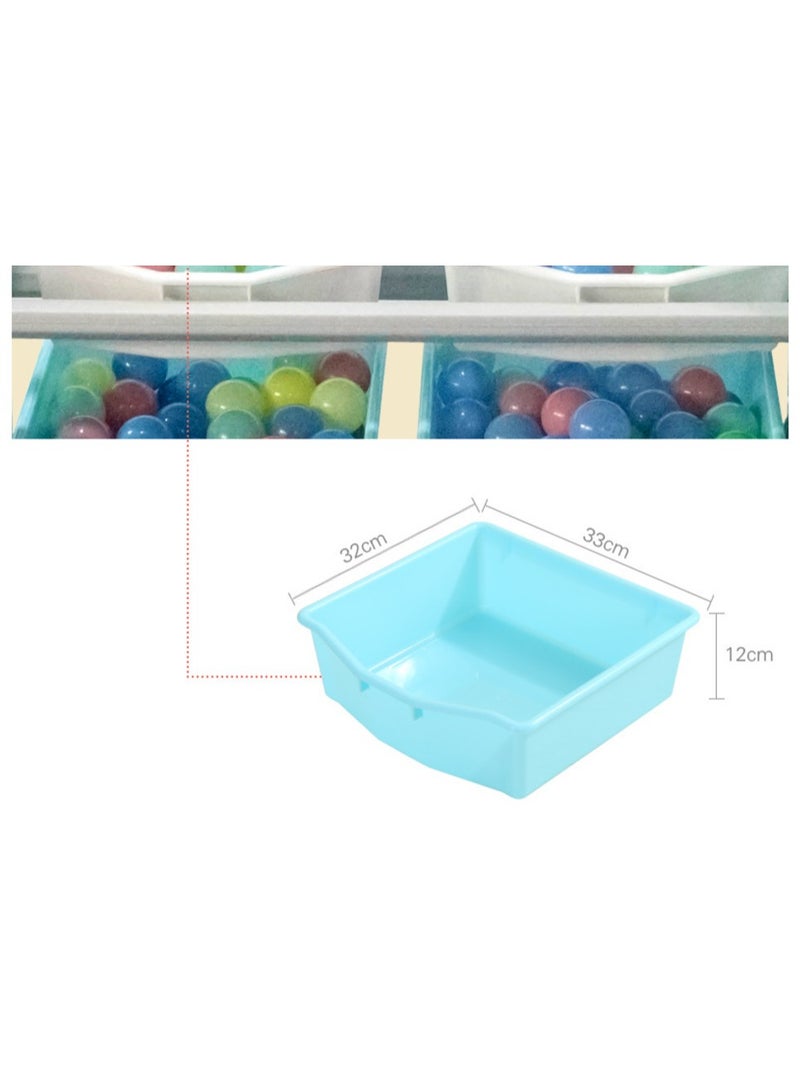 فول جوي منظم ألعاب  8 صناديق تخزين  مع رف زاوية من 3 طبقات - Image 4