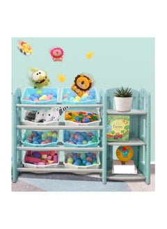FULL JOY 8 Toy Storage Bins Organizer with 3 Tier Corner Shelf  - Image 2